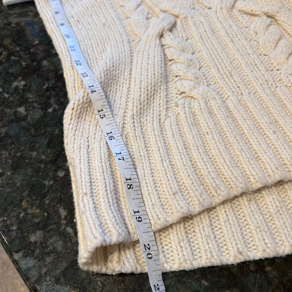 American Eagle Y2K Wool Blend Cable Knit Wide Cowl Neck Short Sleeve. Bella Swan - Picture 11 of 14